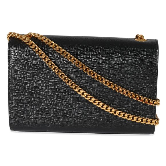 Saint Laurent Black Grain De Poudre Small Monogram Kate Bag - Picture 3 of 8